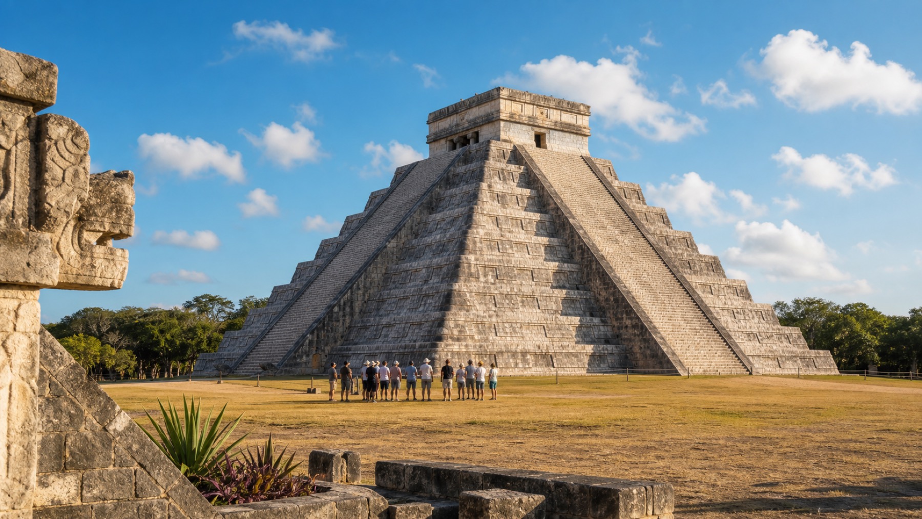 Chichen Itza pyramid in Yucatan